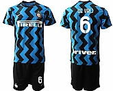 2020-21 Inter Milan 6 DE VRIJ Home Soccer Jersey,baseball caps,new era cap wholesale,wholesale hats